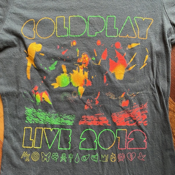 Coldplay Mylo Xyloto 2012 Concert Tour T-shirt, size small - Picture 2 of 14